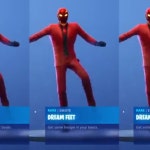 Dream Feet emote that will soon be coming out for 500 vbucks 💜💯