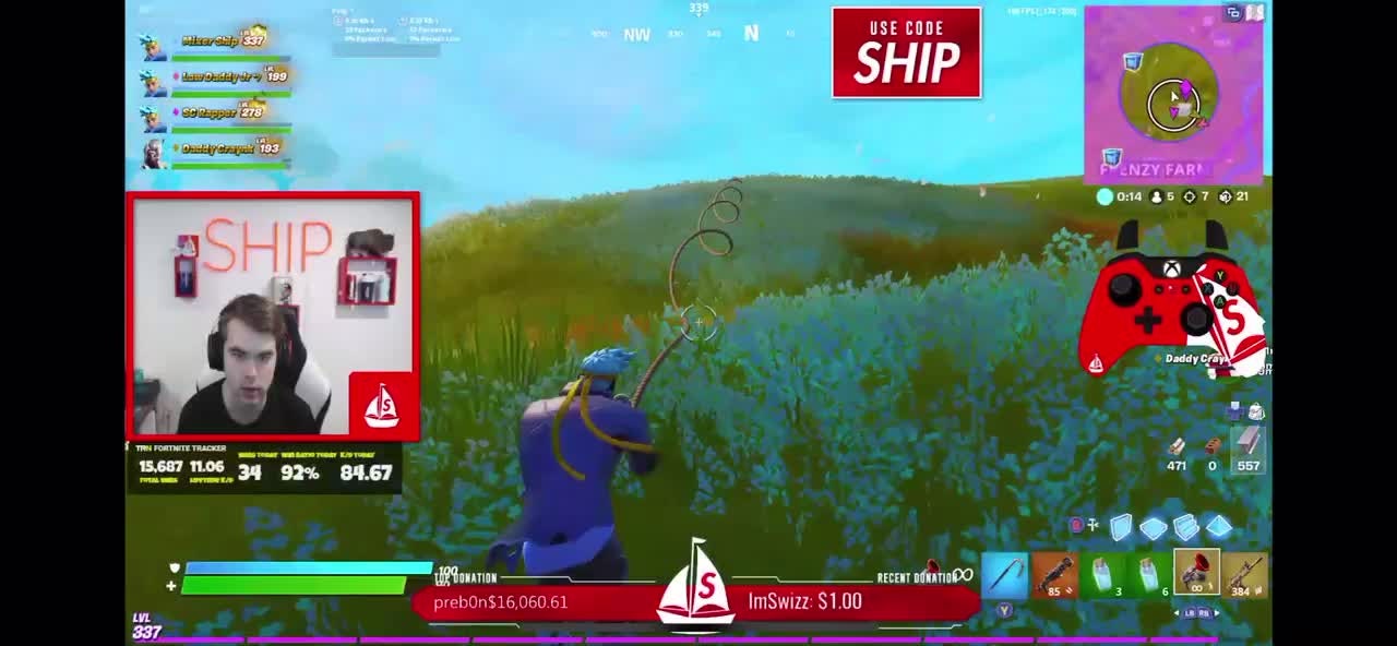 Fortnite: Battle Royale - Ships world record 114 squad dubs video cover image 0