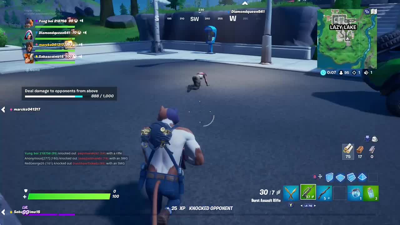 I would be way better if there was no lag but a least I knocked him😁 |  Fortnite