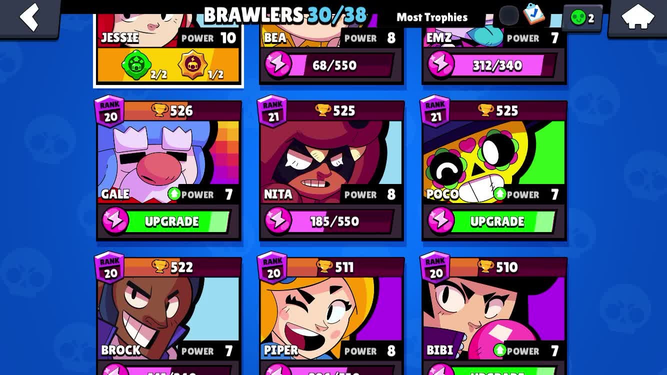 Brawl Stars: General - Need help grinding out the rest of my brawlers to 500 trophies :) video cover image 0