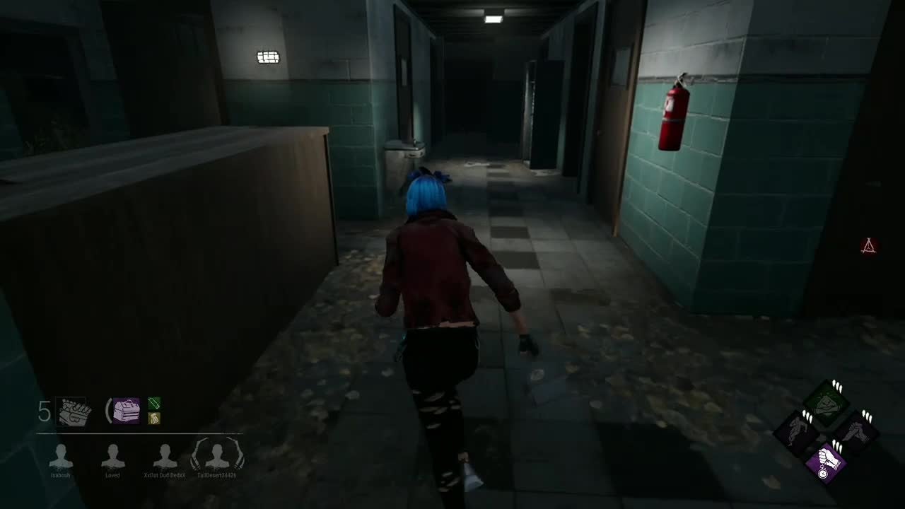Dead by Daylight: General - the second time i was aiming to go down the stairs but im sooo blind i turned to the classroom🤦 😂 video cover image 0