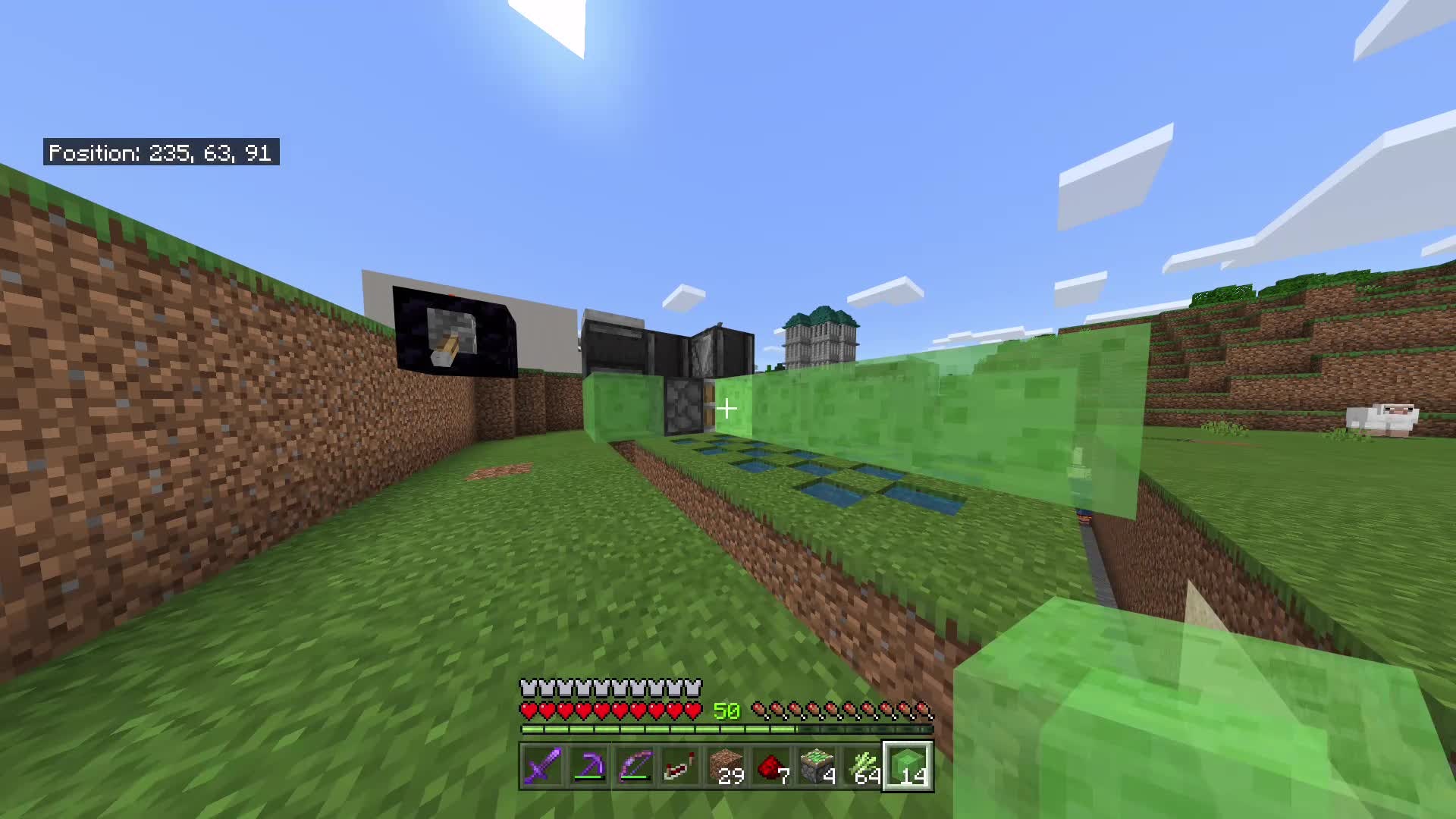 Minecraft: Memes - Me failing to make a flying machine for industrial redstone sugar cane farm: video cover image 1