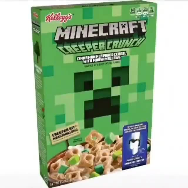 Minecraft: General - HAVE YOU GUYS TRIED THE MINECRAFT CREEPER CRUNCH? video cover image 1