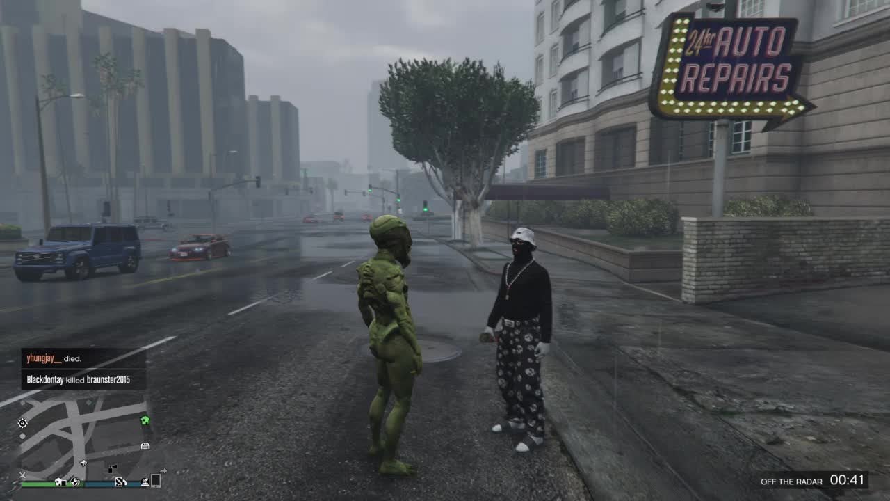 GTA: General - I spooked this guy the same day I got the outfit. video cover image 0