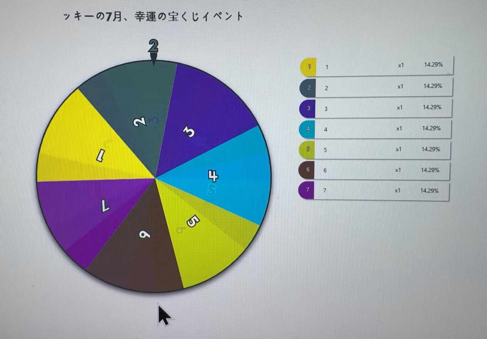 どきどき♥レストラン: ●イベント - ラッキーの7月、幸運の宝くじイベント_番号公開 video cover image 2