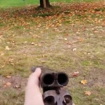 Double parrel gun shooting video like