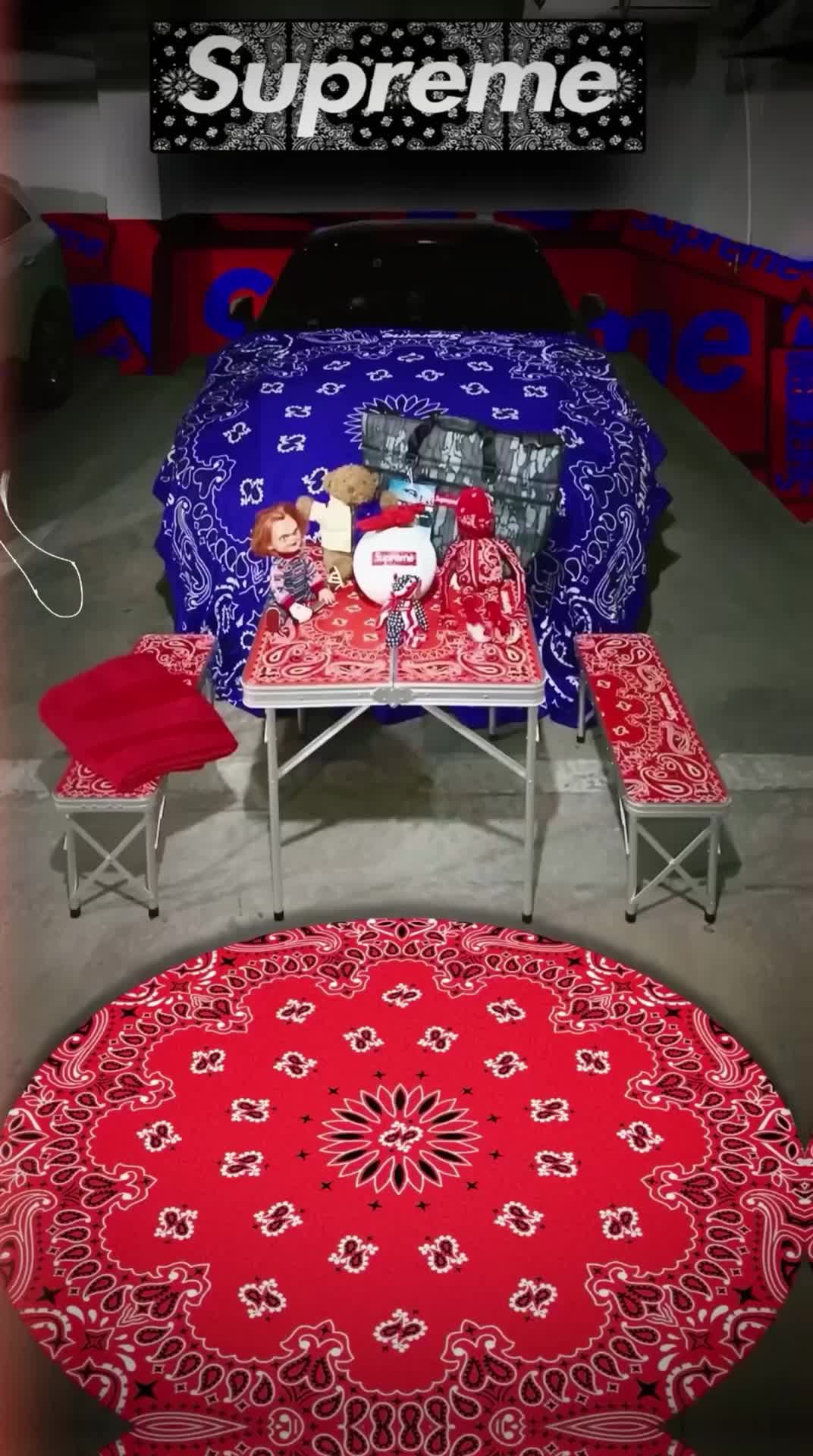 슈프림 토널 로고 타월 레드 - 24SS | Supreme | KREAM