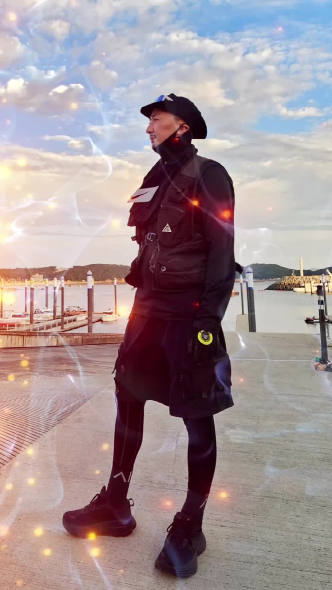 NARUTO -ナルト- セット 나이키 스몰 쿨링 타월 블랙 | Nike | KREAM