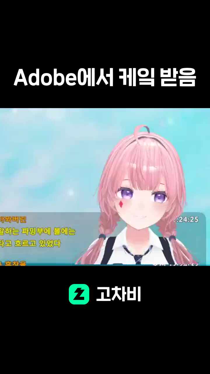 Adobe에서 케잌 받음