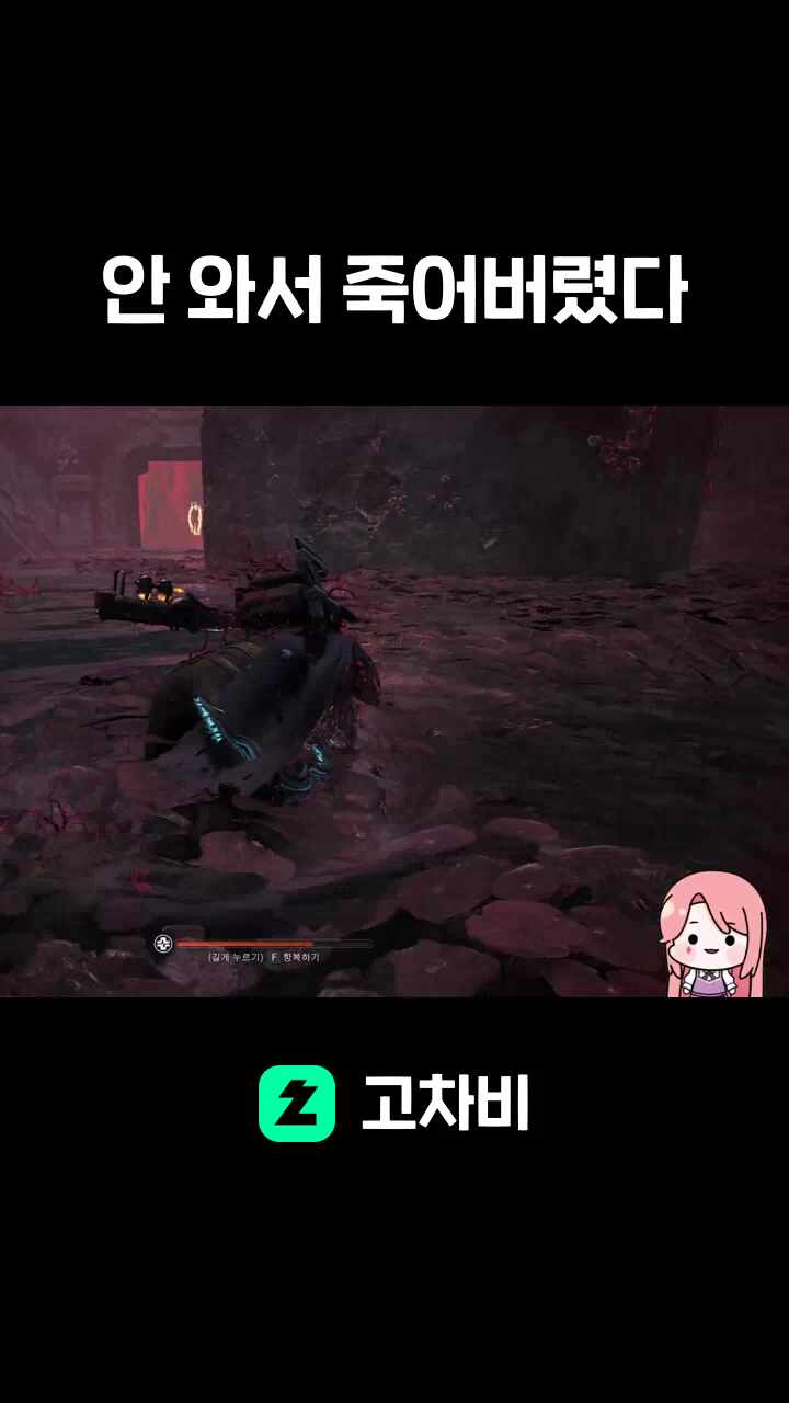 안 와서 죽어버렸다