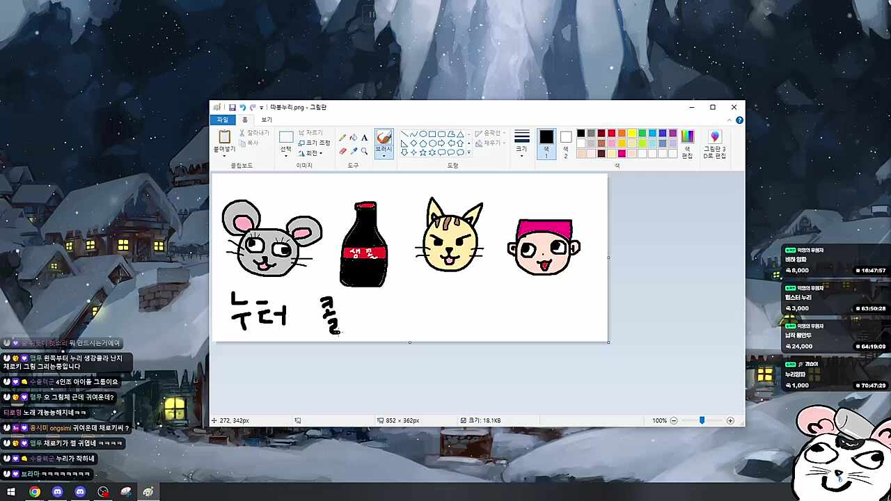 치지직 NEW 아이돌 4인방