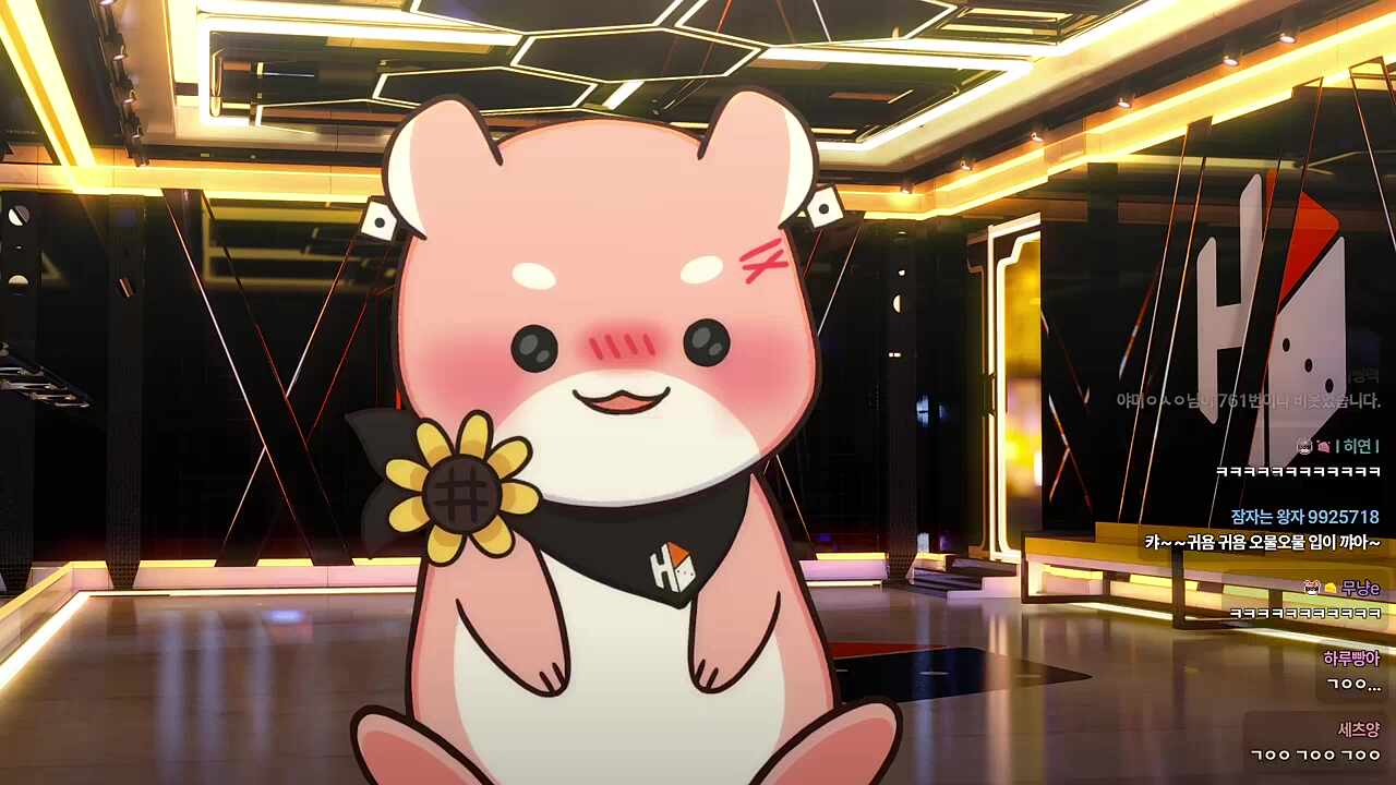 햄찌 버츄얼의 표정 변화🐹