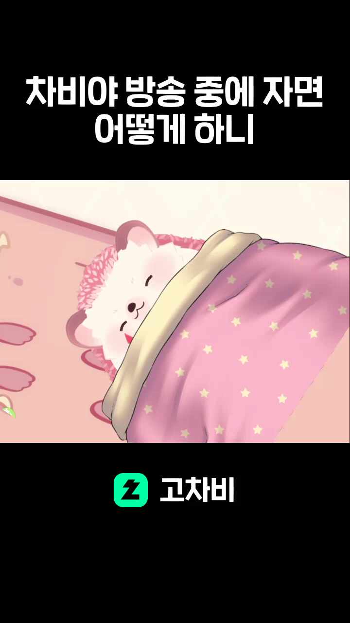 차비야 방송 중에 자면 어떻게 하니