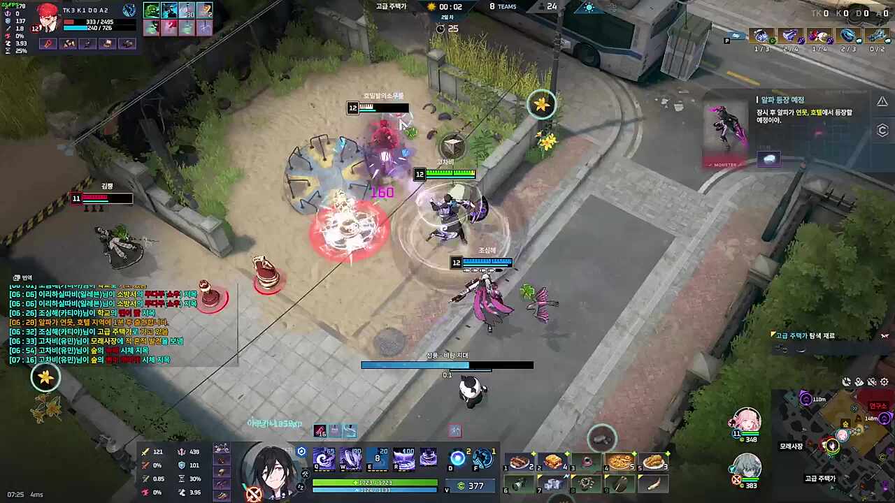 8등에 기뻐하는 아이들