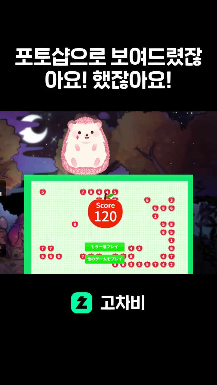 포토샵으로 보여드렸잖아요! 했잖아요!