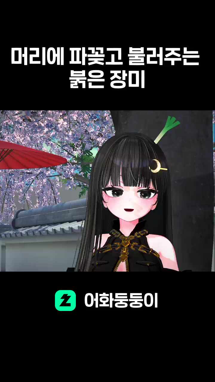머리에 파꽂고 불러주는 붉은 장미