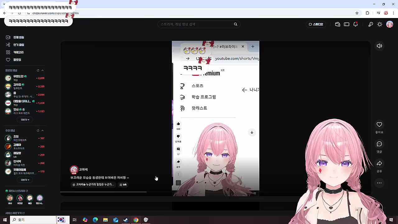 행복한(?) 자신을 보는 차비님