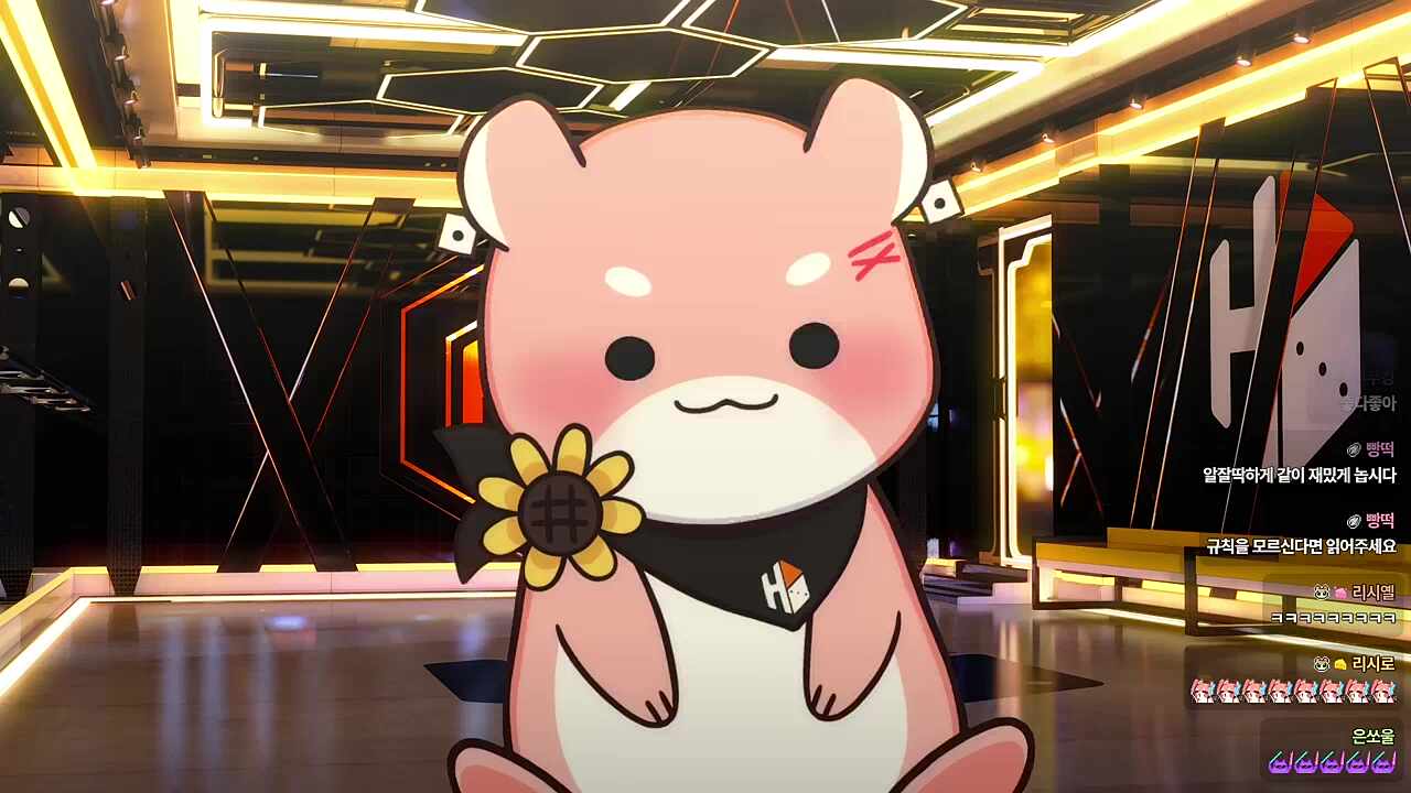 킥백 아련과 기합