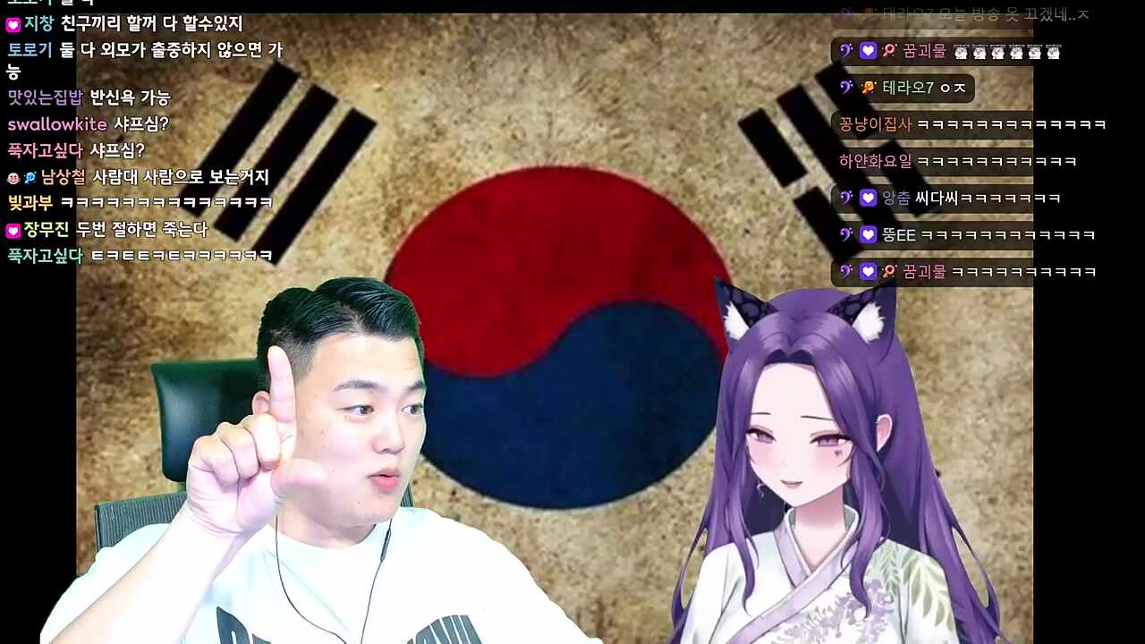 손가락을 벌리자 점점 커지는 채로키