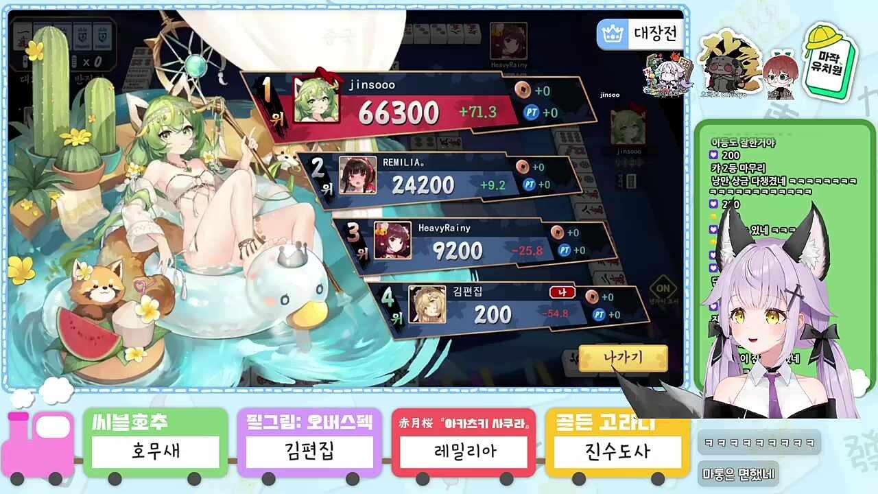 히오스에 이어 마작유치원도 우승!