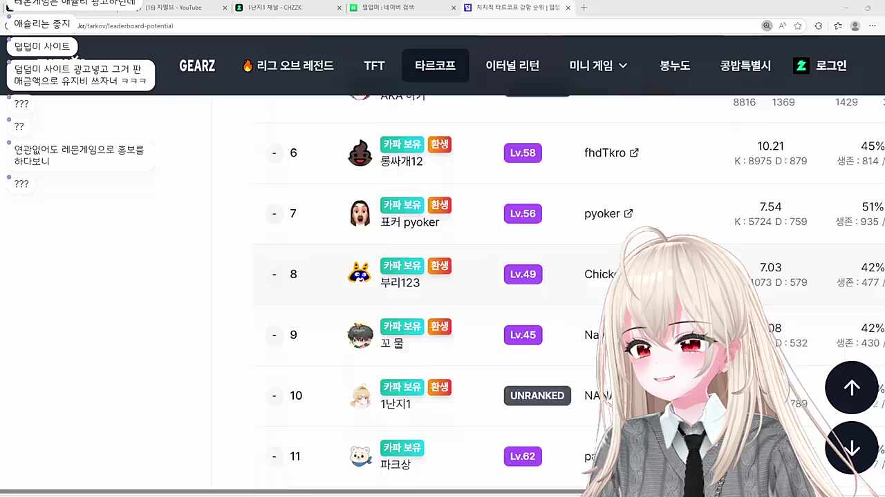 덥덥미에 카파 환생 박제