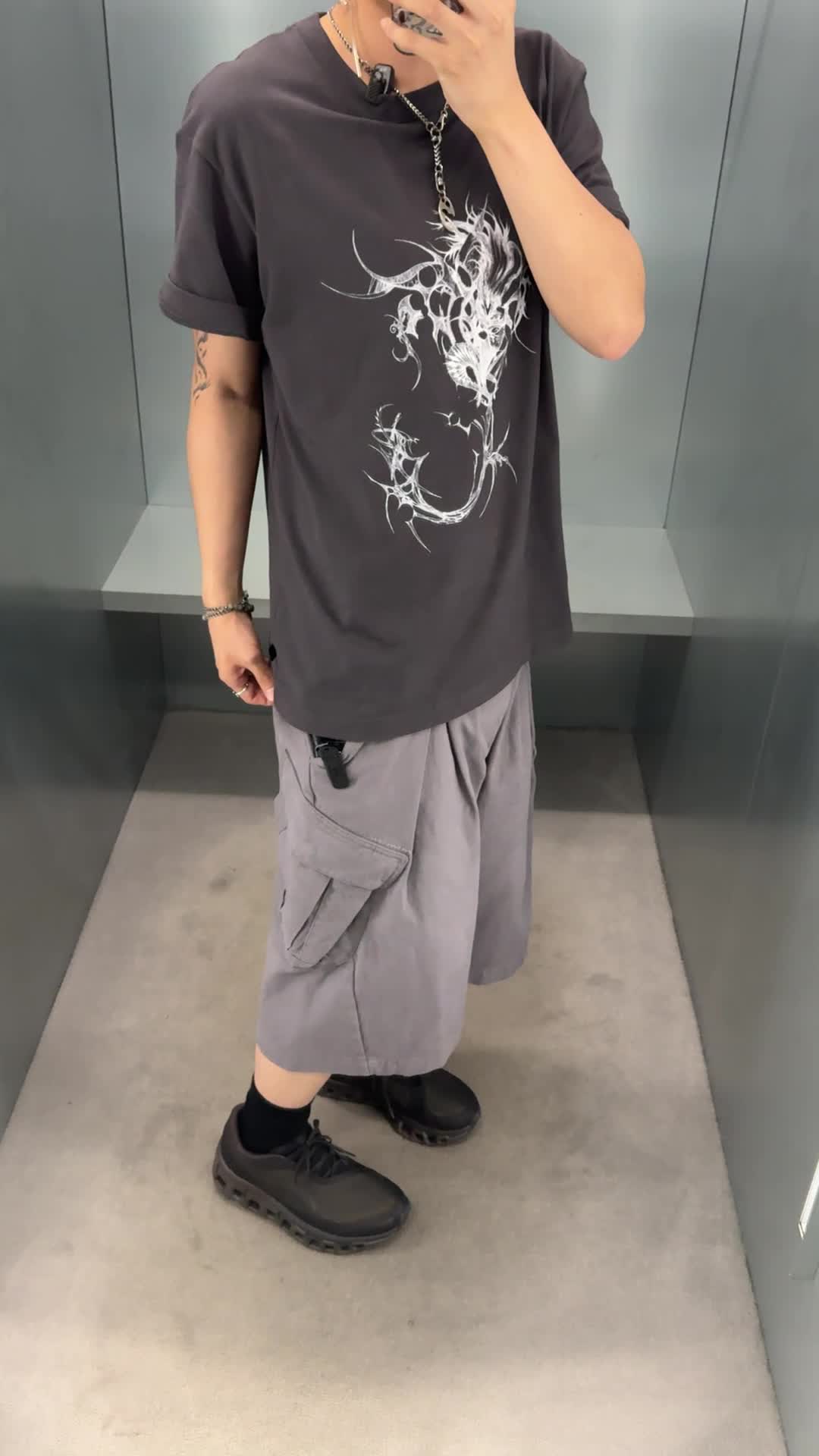 산산기어 카프리 팬츠 퍼플 그레이 - 25SS | Sansan Gear | KREAM