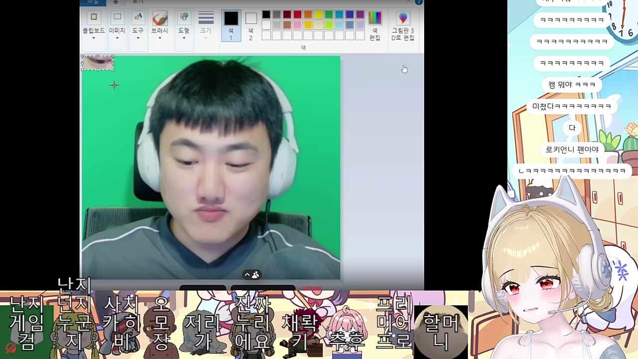로키햄 얼굴로 장난치는 먼푸들
