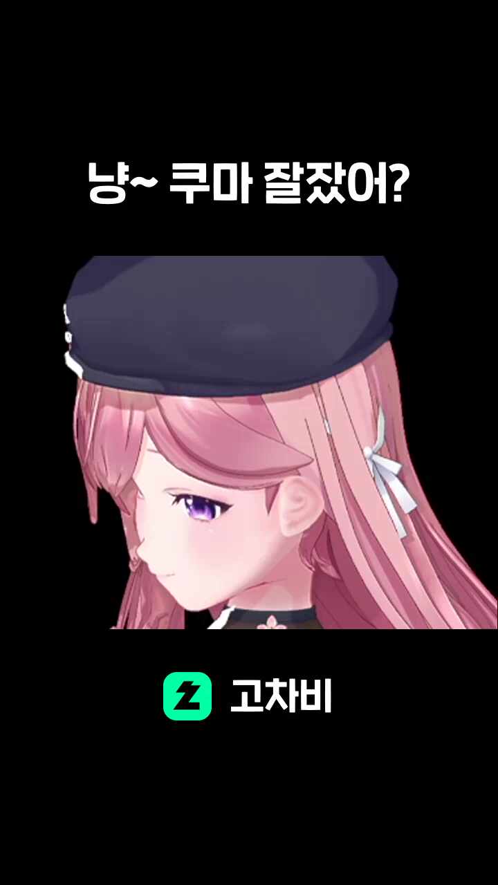냥~ 쿠마 잘잤어?