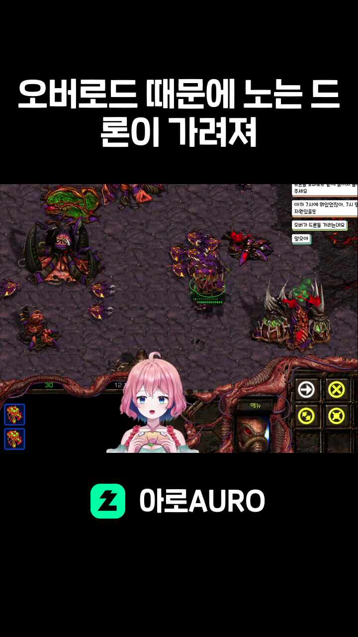 오버로드 때문에 노는 드론이 가려져