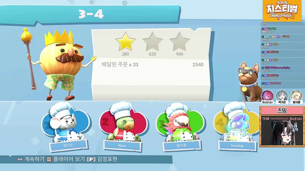 치스티벌 우승의 순간