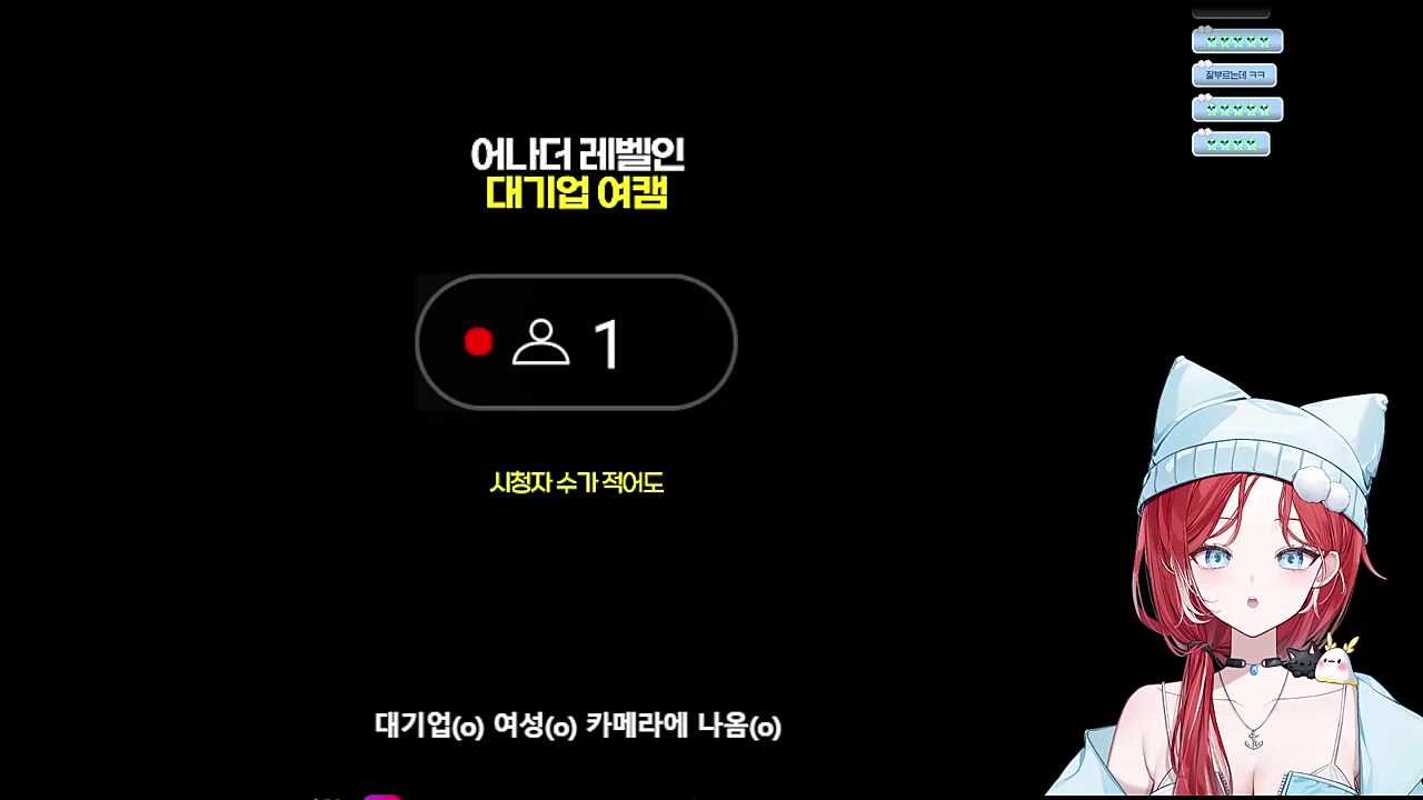 캠에 나온 여성분은 맞죠?