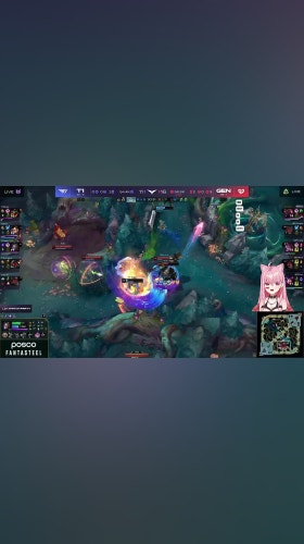대상혁 오리아나 언킬러블 디몬킹 엘리반응 (T1 vs GEN)