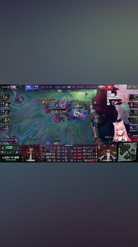 티원이 이걸 역전하네? 엘리반응 (T1 vs GEN 1세트)
