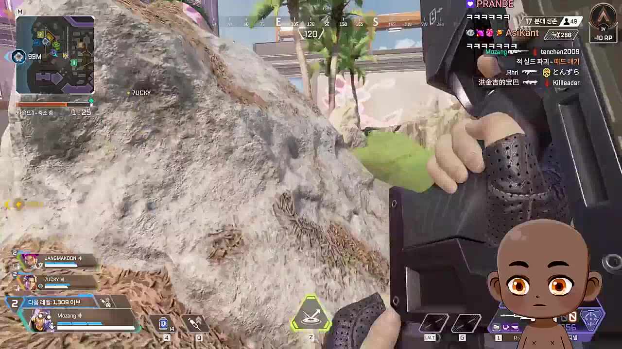 개지리는 끌어치기