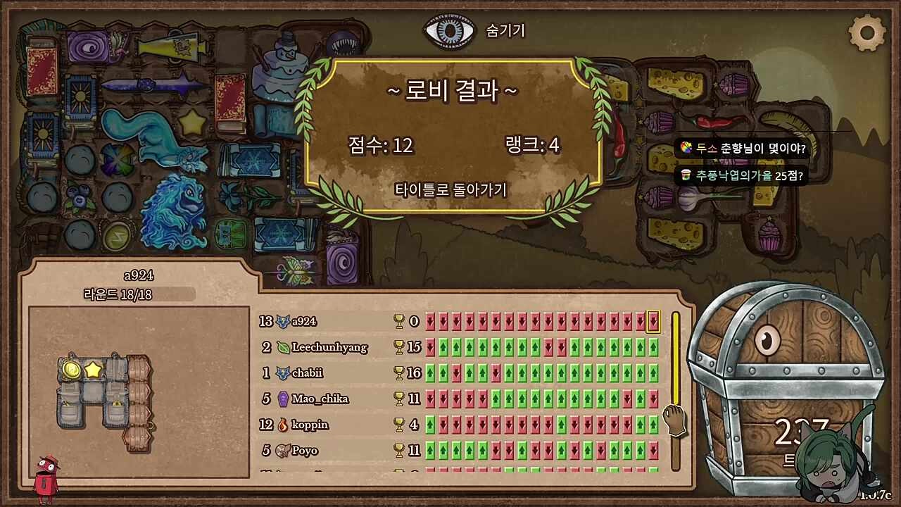 김모카,왈도쿤팀 1등!!