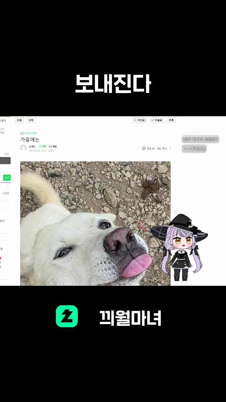 보내진다