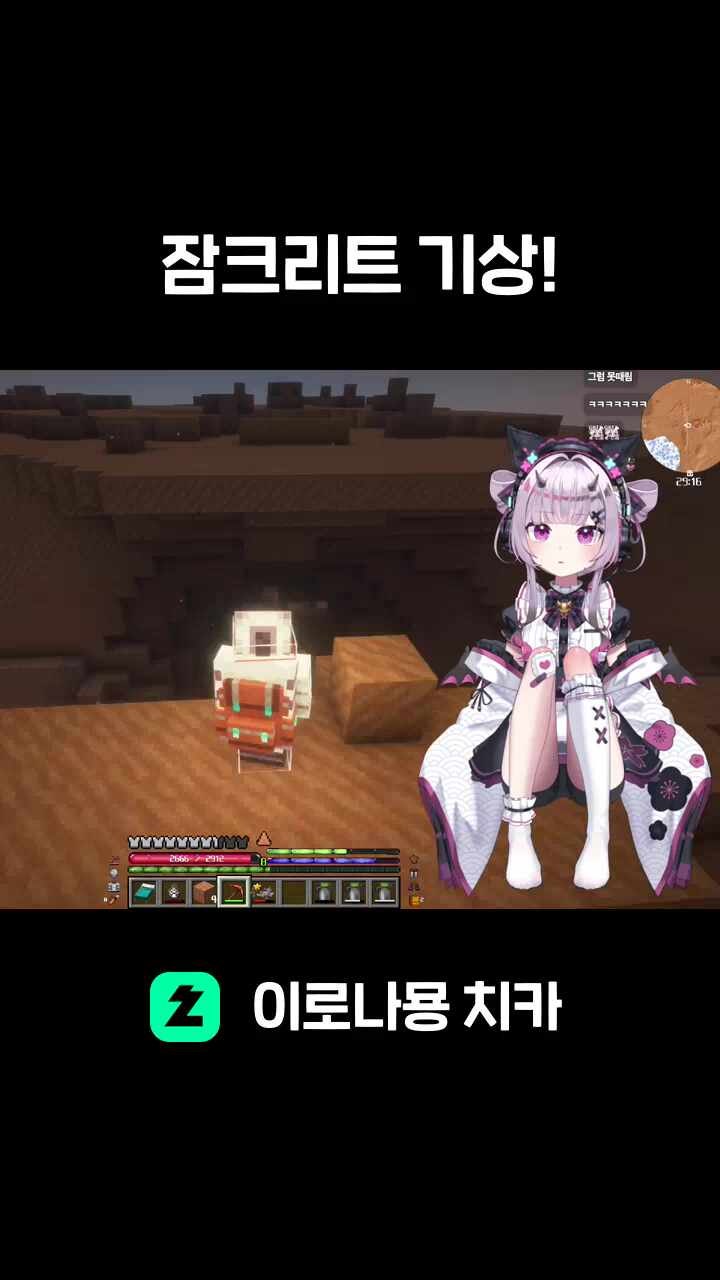 잠크리트 기상!