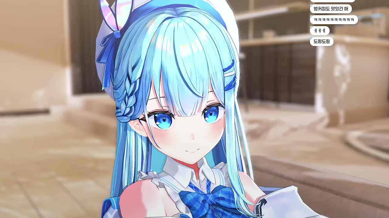 생생한 목넘김 소리