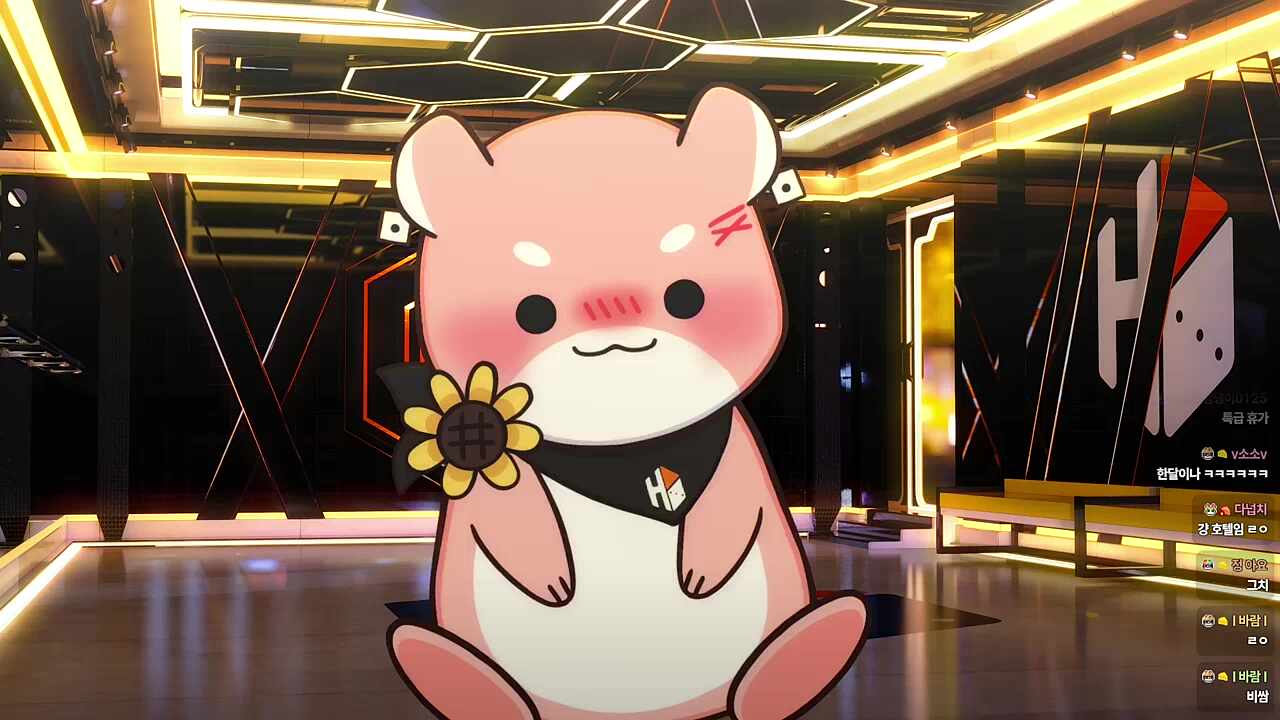 경호원 일하면서 버츄얼 준비했다는 하루🐹