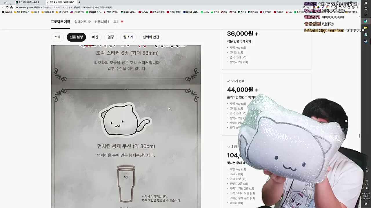 쿠션자랑하는 김편집