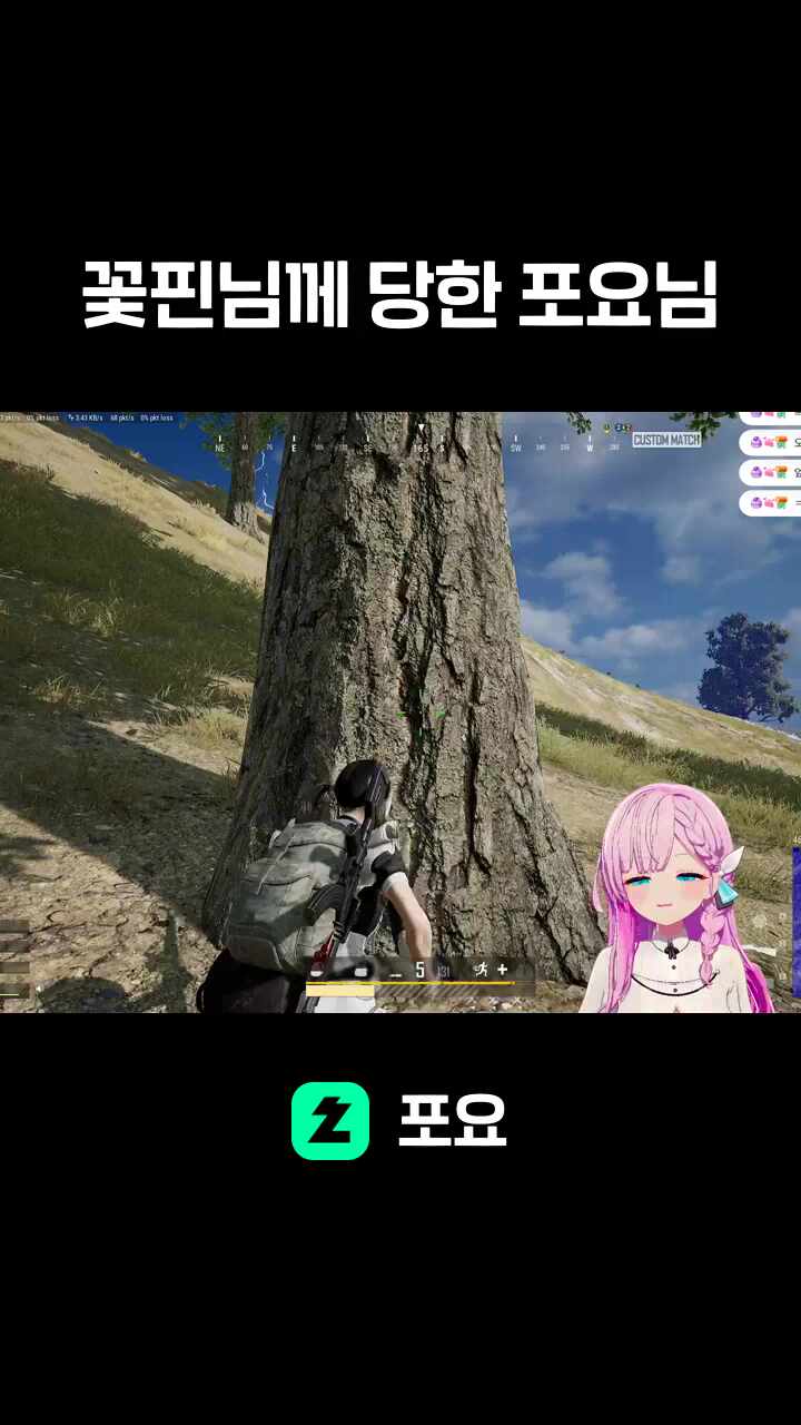 꽃핀님께 당한 포요님