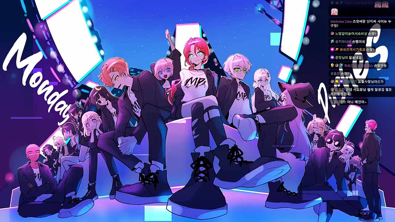 먼푸 새 배경화면 멤버 왼쪽부터