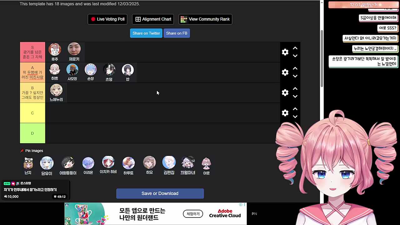 먼푸 광기 티어 정리 - 아로