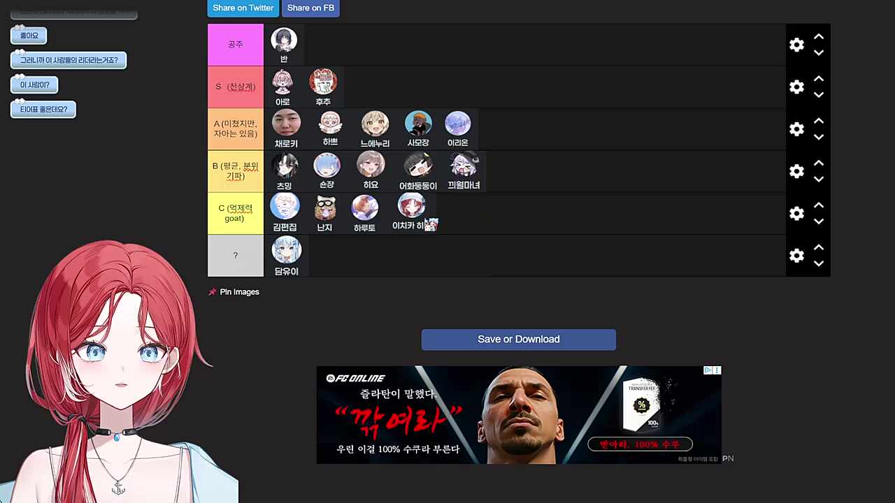 먼푸 광기 티어 정리 - 결과