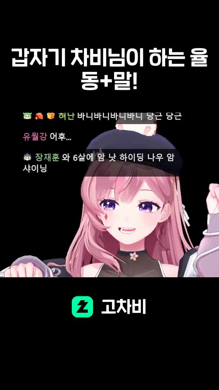 갑자기 차비님이 하는 율동+말!