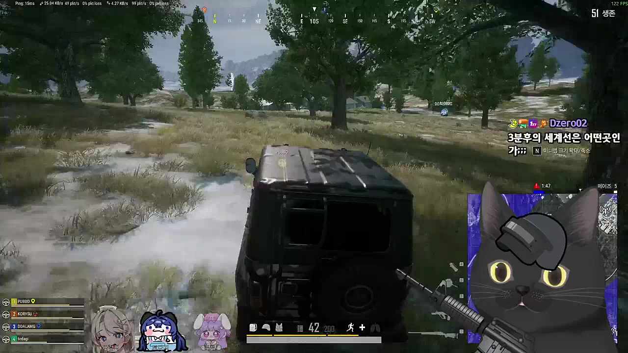 전투고양이의 목표를 포착했다