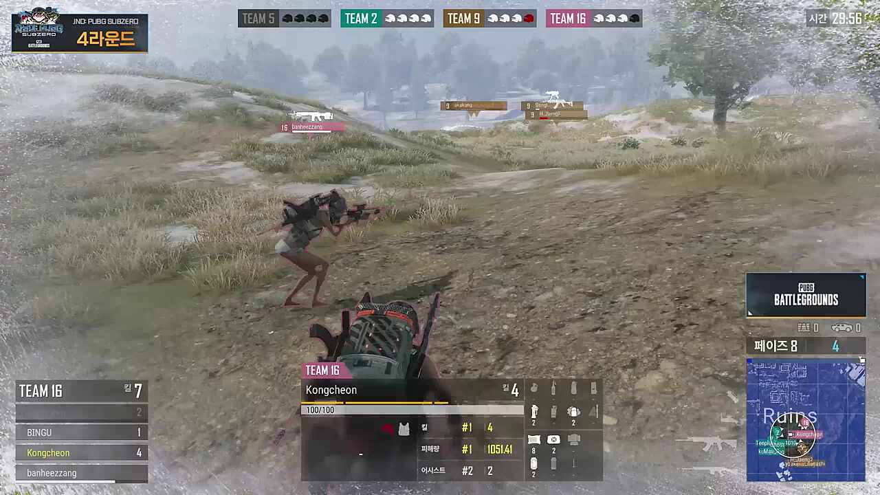 자낳대 PUBG SUBZERO 팀 선정 매치