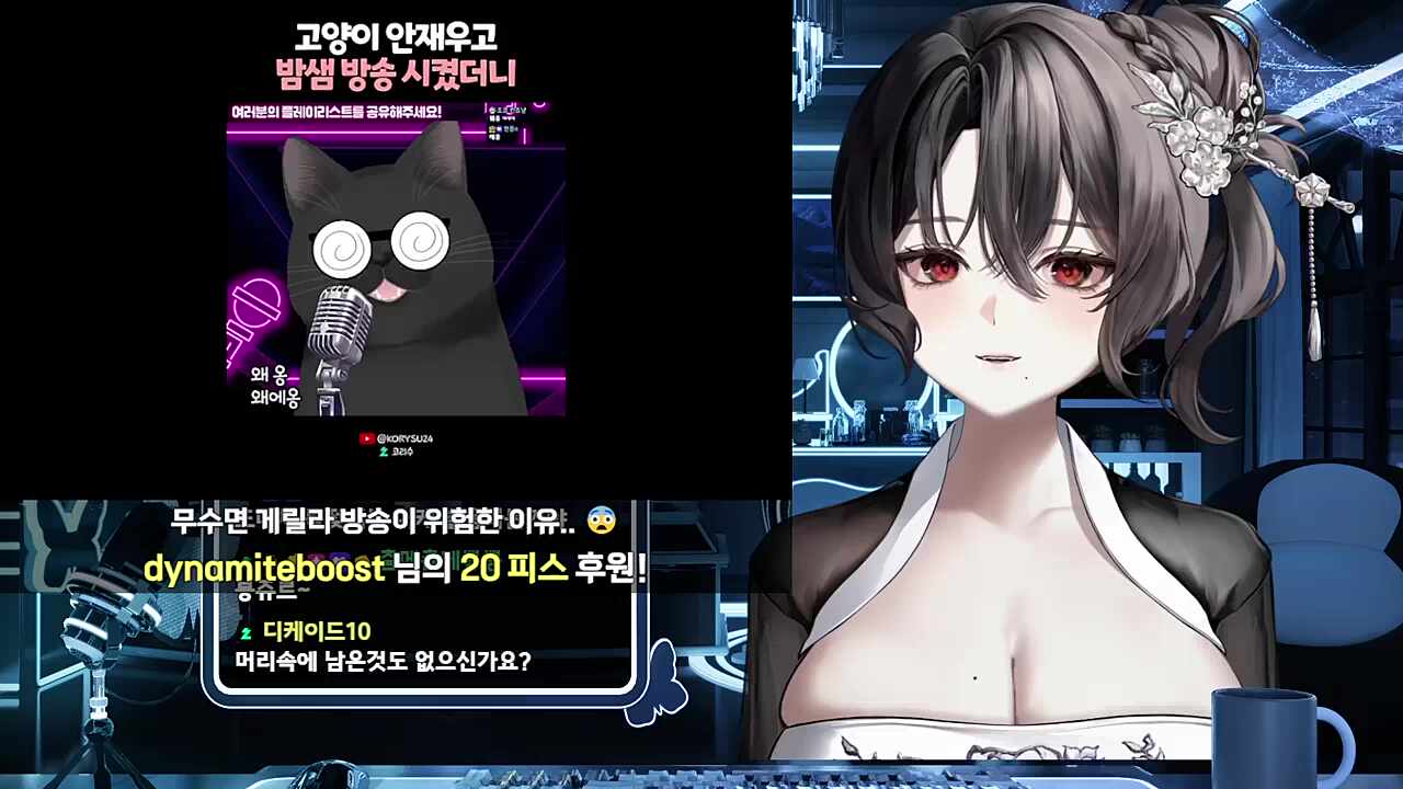무수면 게릴라 방송에 넋이 나간 코리수님을 본 반응