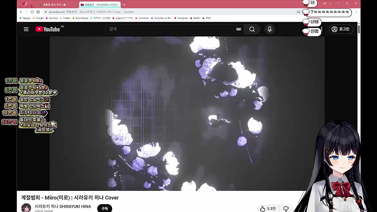 오케이 입는다고 말했다 딱 대