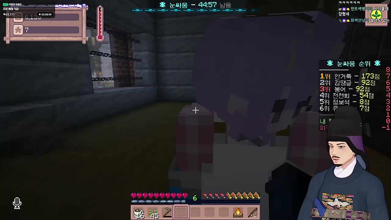 사이좋게 같힌 향기득과 전천희